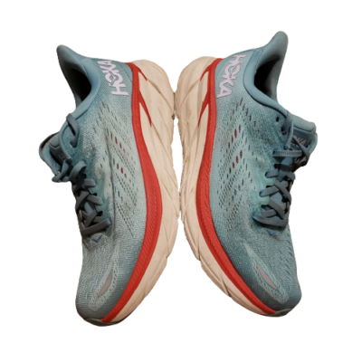 Hoka One One Clifton 8 Running Shoes Blue Women display picture 2