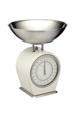 KITCHEN CRAFT LIVING NOSTALGIA ANTIQUE CREAM MECHANICAL SCALES