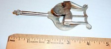 Silver Sheet Music Holder Clip Lyre Shape Hamilton Vintage With Screw  Nut
