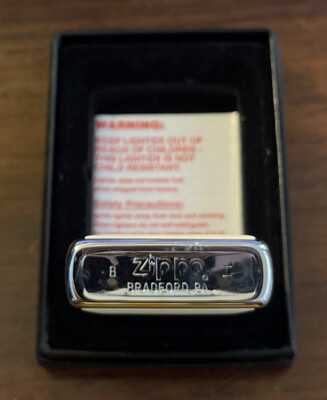 Zippo Lighter Pirate Ship Emblem High Polished Body Collectible