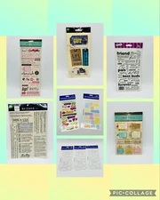 Scrapbooking Sayings Card Making Crafts Marcella Making Memories etc. 10 sheets