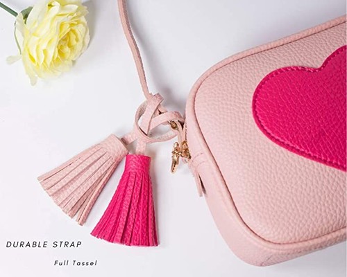 Girls Kids Leather Crossbody Purse Wallet Roomy Bag Tassel Adjustable Strap  - Picture 6 of 13