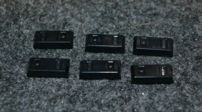(6) 1x2 Black INGOT BAR Tile Bricks ~ Lego ~ NEW ~
