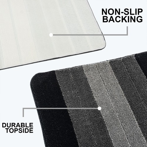 Extra Large Bath Mat Bathroom Rug Water Absorbent Washable Toilet Pedestal Mats - Picture 19 of 25