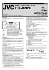 JVC HR-J692U VCR Owners Instruction Manual Reprint