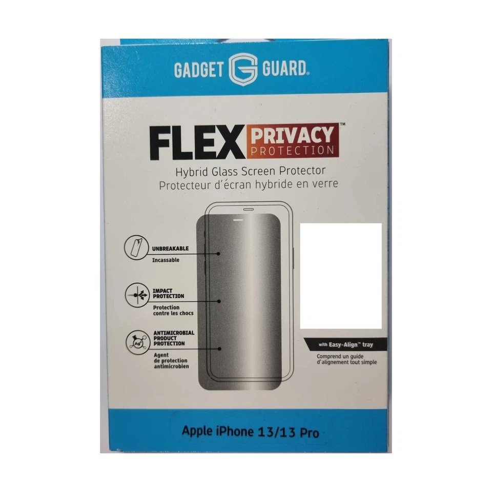 GADGET GUARD FLEX PRIVACY HYBRID GLASS FOR IPHONE 13 / 13 PRO UNBREKABLE 17408 - Image 2 of 3