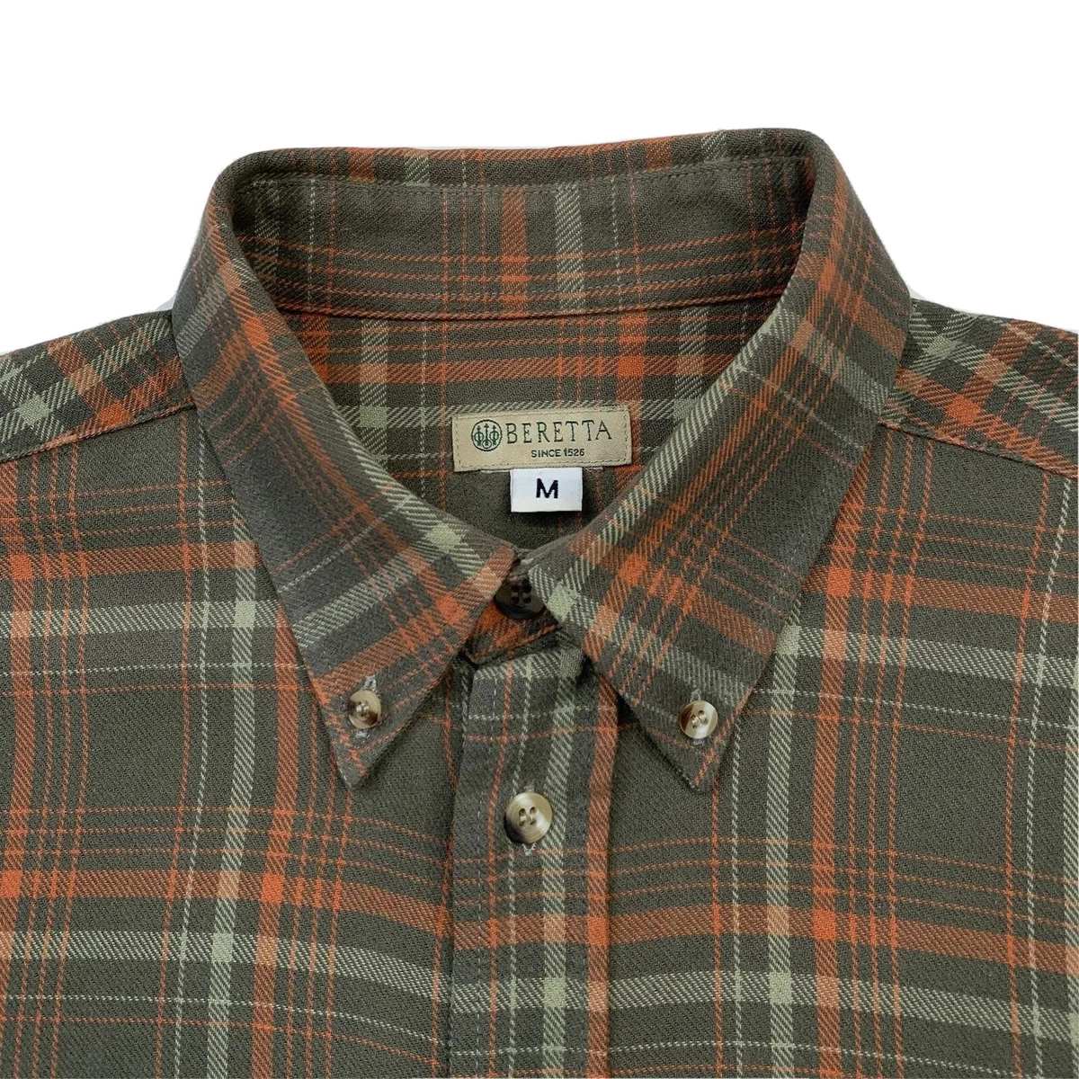 Orange and on sale green plaid shirt