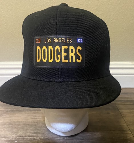 Los Angeles Dodgers License Plate Snapback Hat BLACK - 第 6/8 張圖片