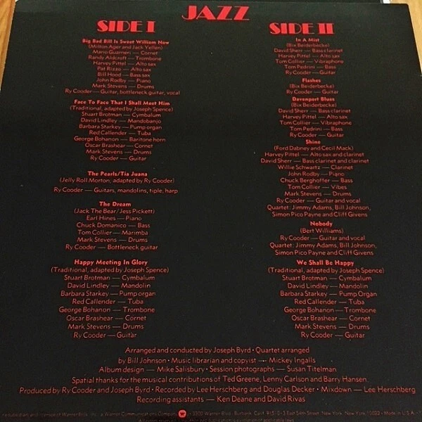 RY COODER - Jazz /W. BROS.– BSK 3197/1978/Vinyl, LP, Album✨FAST,FREE SHIP✨VG/VG - Image 2 of 4