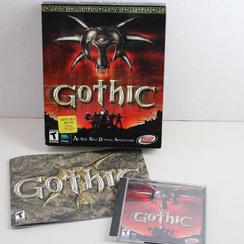 Gothic PC Game Piranha Bytes/Xicat 2001 Excellent RPG Fantasy Role Big Box