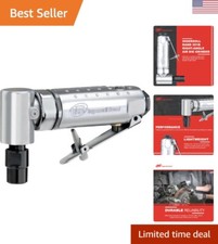 Air Angle Die Grinder, 21,000 RPM, 0.25 HP, 1/4" Collet, Front Exhaust