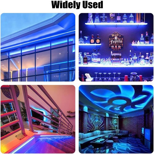 DC12V/24V Flexible COB LED Strip Rope Lights for Home Party Boat Car 528LEDS/M - Picture 24 of 42