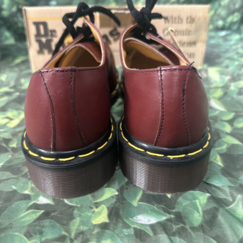 Dr. Martens, 3 Eye Leather Oxfords Cherry Red Smooth US Men’s size 8 - Picture 5 of 7
