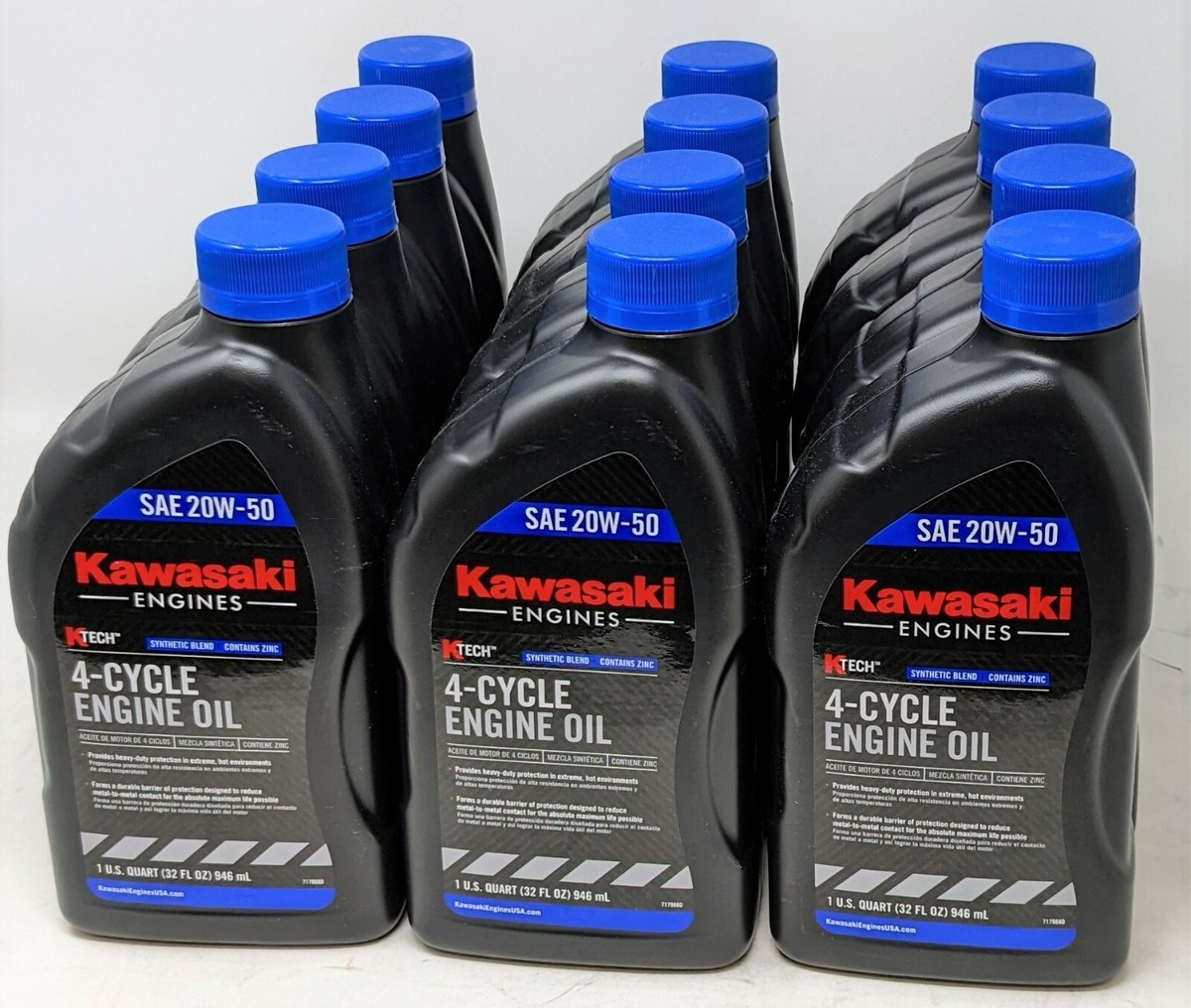 12PK SAE 20W50 4-Cycle Engine Motor Oil OEM# 99969-6298 Quart