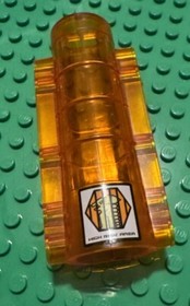 LEGO Mars Mission Cylinder 9x4x2 Trans-Orange PN 58947pb02 7690 7692 7697 7699&nbsp;
