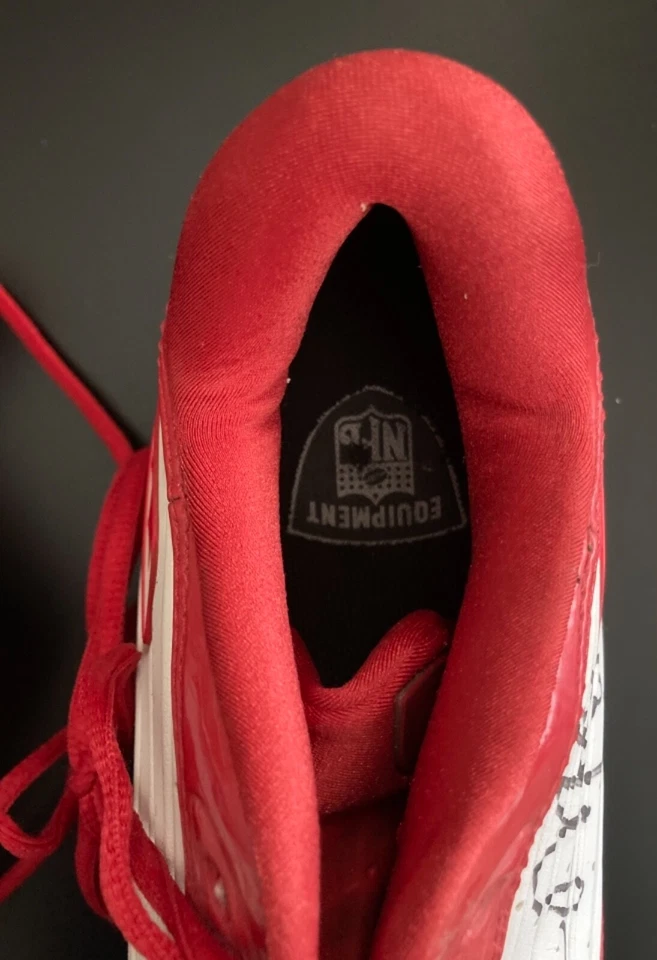 Picos de fútbol americano autografiados por Eric Moulds de la NFL - Buffalo Bills Foto 4 de 4