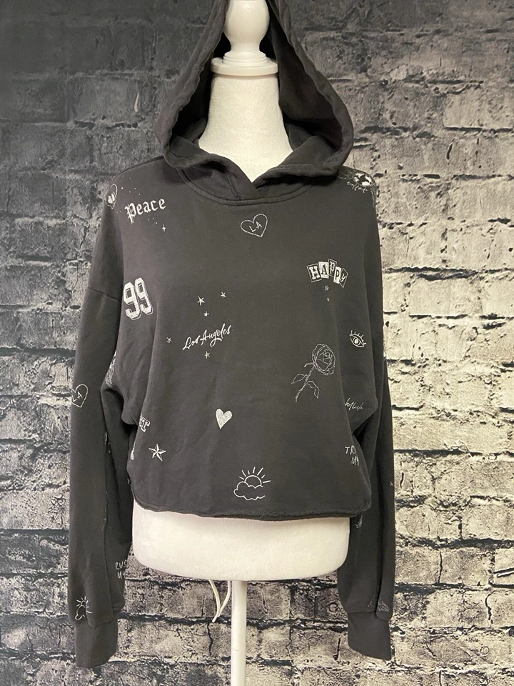 Толстовка женская Hollister размер средний толстовка с капюшоном серый длинным рукавом повседневный мягкий - Изображение 2 из 4