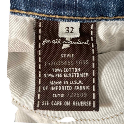7 FOR ALL MANKIND Jeans Women 32 Blue Flare Bootcut Medium-Wash Denim RN# 115561 - Picture 8 of 17
