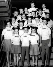 1956 Mickey Mouse Club House Black And White 8x10 Picture Celebrity Print