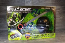 G.I. Joe Snake Eyes Sword & Mask Set With Ninja Stars Lights & Sound Hasbro 2009