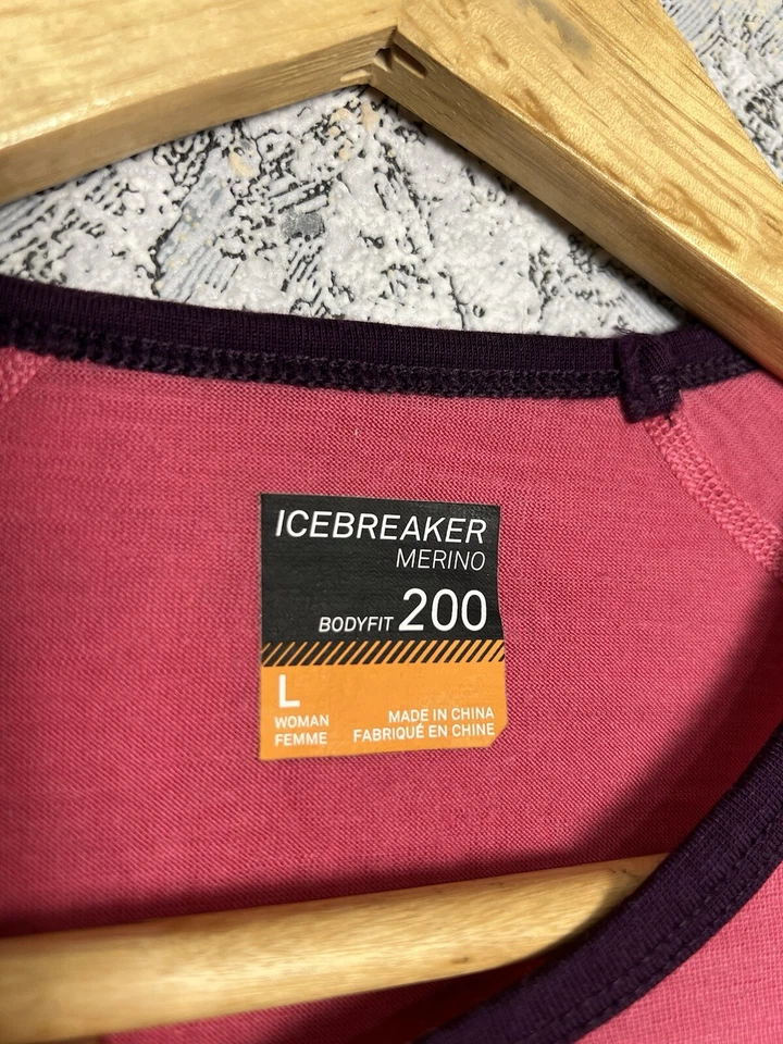 Camisa Icebreaker de lana merino para mujer Bodyfit 200 capa base manga larga talla L Foto 3 de 4