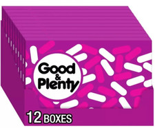Good  Plenty Licorice Candy Candies -12 BOXES - Fat Free Food