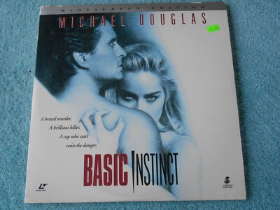 BASIC INSTINCT 1992 LASERDISC VIDEO 2 DISC. WIDESCREEN EDITION