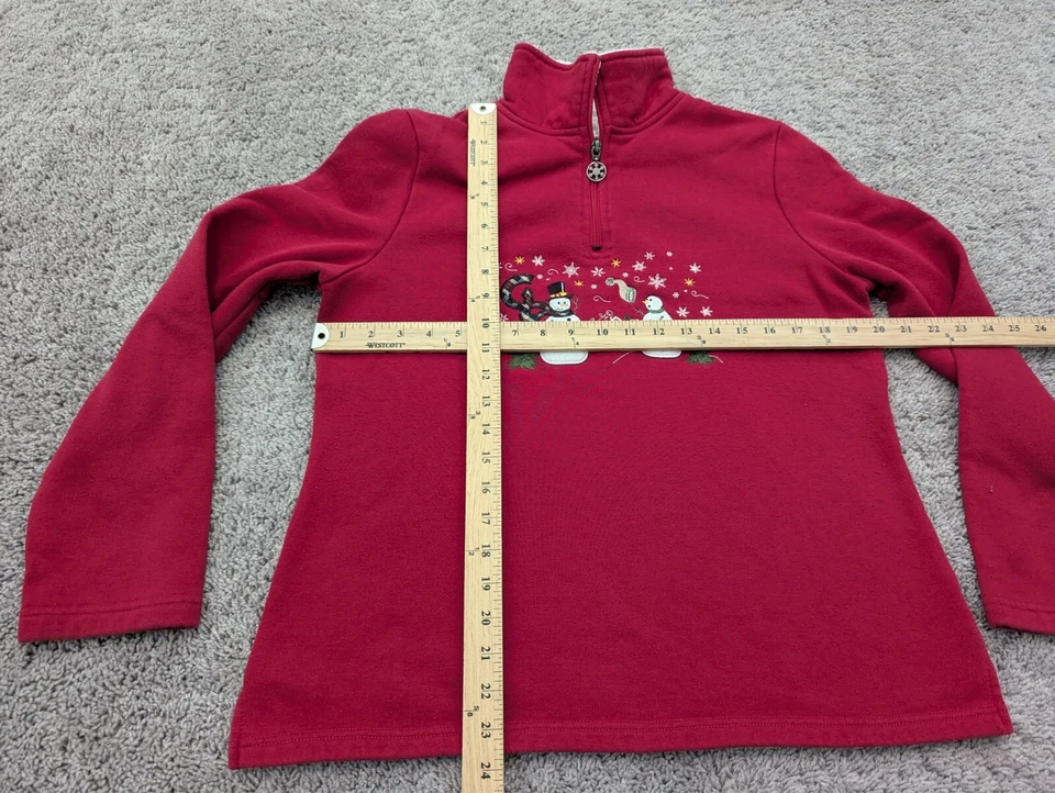 Suéter Vintage Breckenridge Mujer Pullover Grande Muñeco de Nieve Navidad Abuela Foto 4 de 4