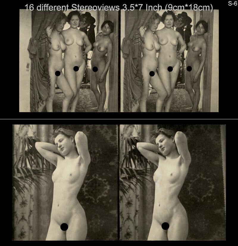 16 artful Stereoviews french Nude 1910 France Paris Lot 6