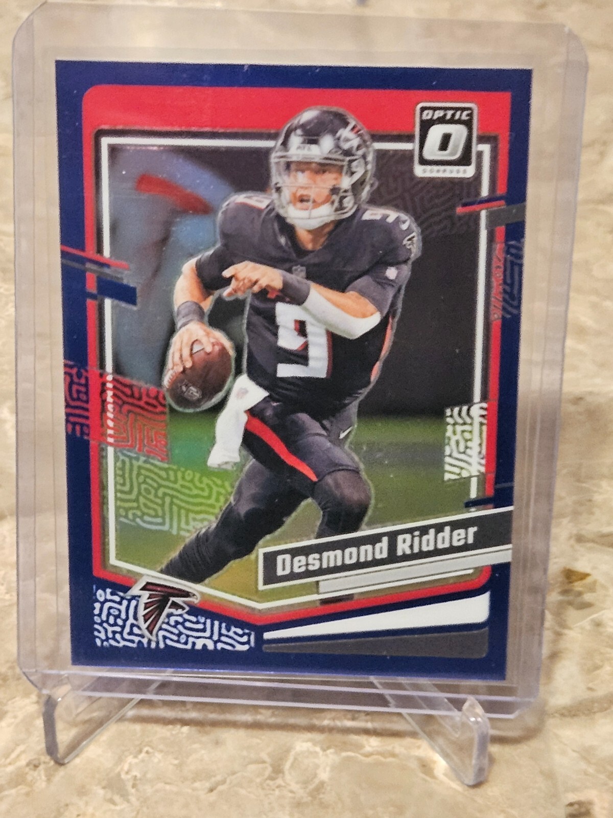 Desmond Ridder 2023 Panini Donruss Optic Blue Prizm #010/199 No. 9