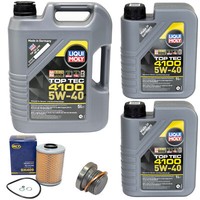 MotoröL Set 4100 5W-40 Liqui Moly 7 Liter + ÖLfilter + Schraube FüR BMW 3Er E36