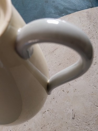 Vintage Spode Meadowsweet Green Yellow Coffee Pot 1950s Mid Century - Picture 8 of 12