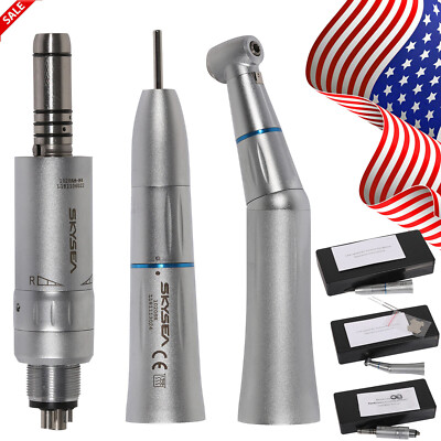 SKYSEA Dental Low Speed Handpiece Inner Water Contra Angle/Straight Air Motor 4H