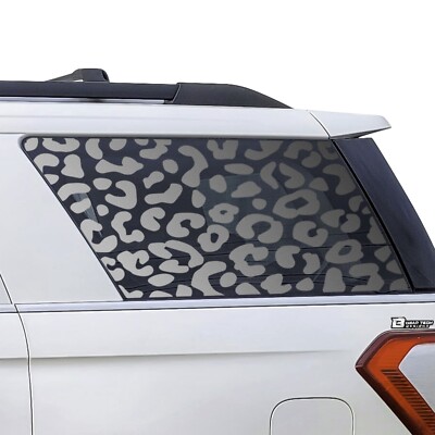 Fits Ford Expedition 2018-2025 Window Leopard Cheetah Cow Paw Star Decal Sticker
