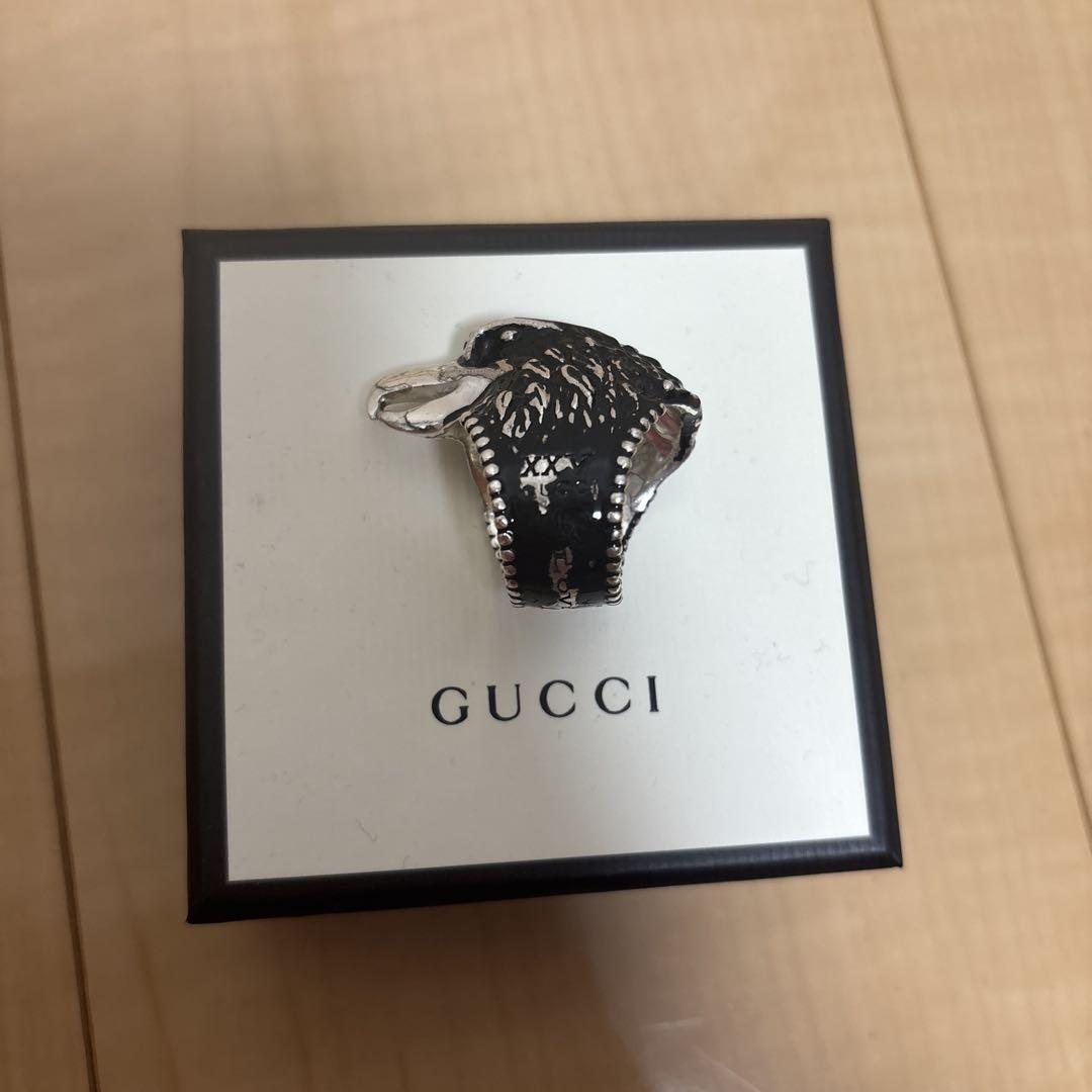 GUCCI Silver Anger Forest Eagle Head Ring 925 JP 21 US 10 GUCCI Silver Anger Forest Eagle Head Ring 925 JP 21 US 10