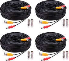 Bnc Cable 4X150Ft All-In-One Siamese Video and Power Security Camera Cable,Bnc E