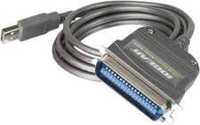 IOGEAR GUC1284B 6FT 72" USB to Parallel Adapter Type A Male Centronics Cable