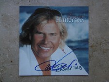 Hansi Hinterseer autograph signed CD booklet "Such a beautiful day"