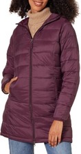 Essentials Women's Amazon Lightweight Water-resistant Hooded Puffer Coat Size Xl