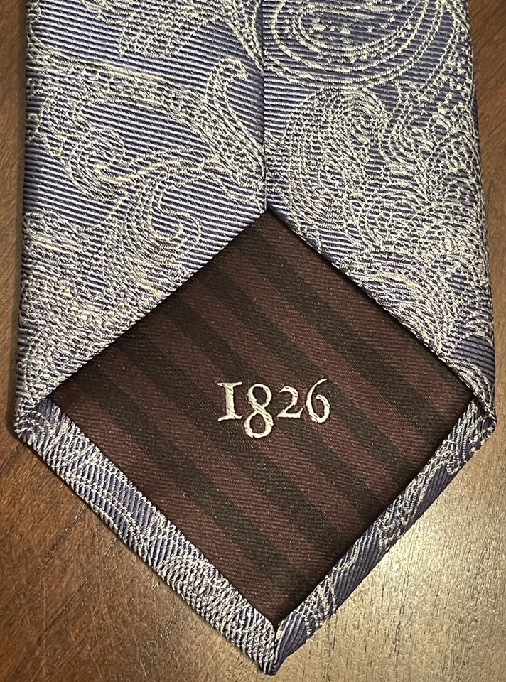 Black Brown 1826 Blue 100% Silk Men’s Neck Tie Made In China - Image 2 of 4