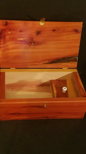 Vintage Home Made Homemade Wood Wooden Jewelry Box - Picture 10 of 12