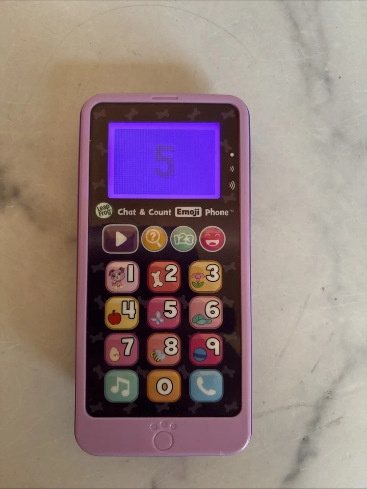 LeapFrog Chat And Count Emoji Phone Purple *Tested and in working condition - Image 2 of 4