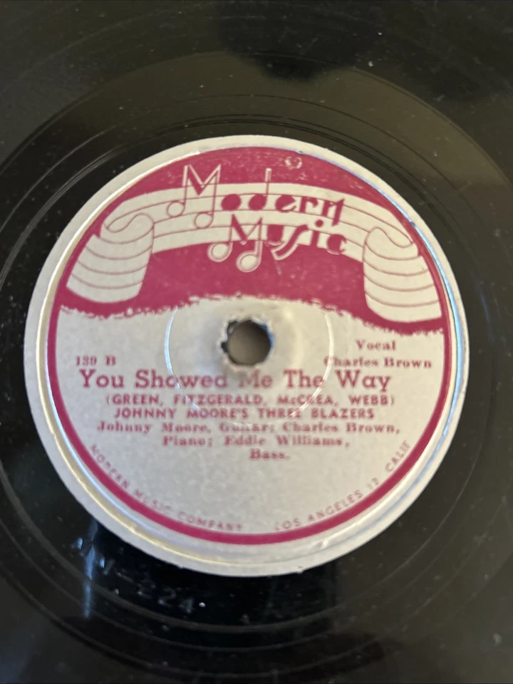 JOHNNY MOORE's Three Blazers 78 HOW DEEP IS THE OCEAN on MODERN MUSIC-VG+ - Image 4 of 4