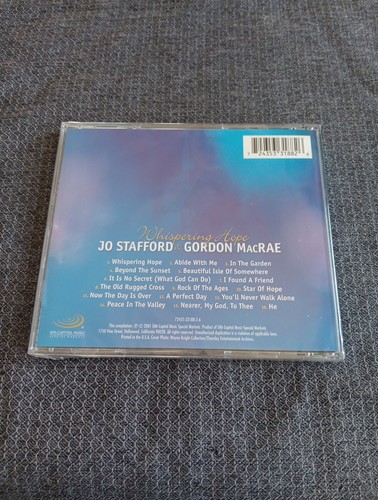 JO STAFFORD GORDON MACRAE - Whispering Hope - CD BRAND NEW/STILL SEALED Rare CD - Picture 2 of 2