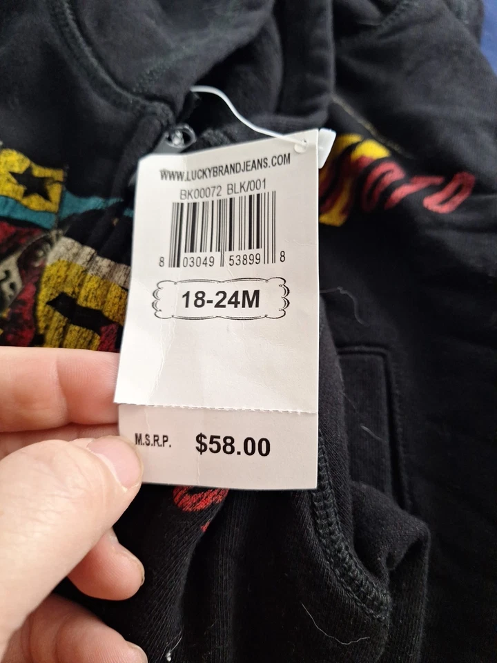 Lucky Brand Jeans Sudadera con Capucha Cremallera Completa Sudadera Yumoto Esquí 18-24 Meses Bebé *16FB Foto 3 de 4