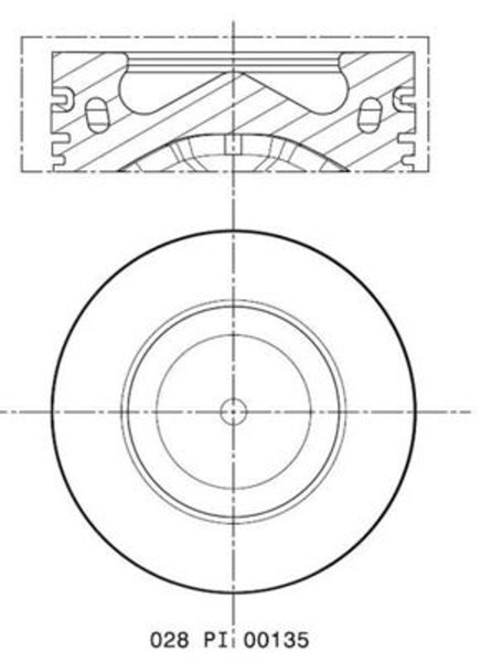Mahle Kolben 028 PI 00135 000 FüR VW Touareg 7P5 7P6 VAN TDI 4Motion Audi A7 4GA-image