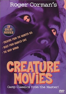 DVD - Creature Movies - The Haunted Sea/ Beast From Haunted Cave/ The Wasp Woman