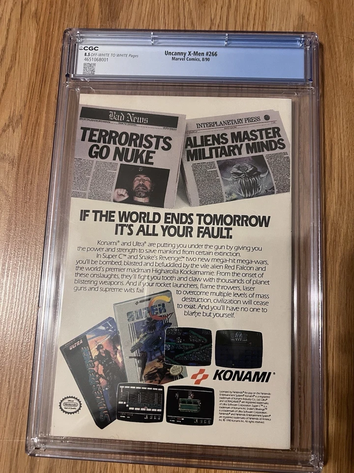 Uncanny X-Men #266 (1990) – CGC 8.5 – 1st Full Appearance of Gambit / Key Marvel - Image 4 of 4