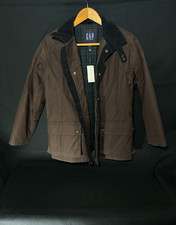 GAP Youth/Kids Coat XXL Brown Plaid Liner NEW w/tags