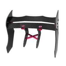 Red Carbon Fiber Rear Tail Wing Kit For ARRMA F1 LIMITLESS 1/7 RC Car Parts qq